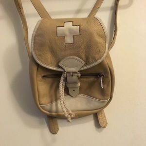 Vintage Mini Leather Backpack